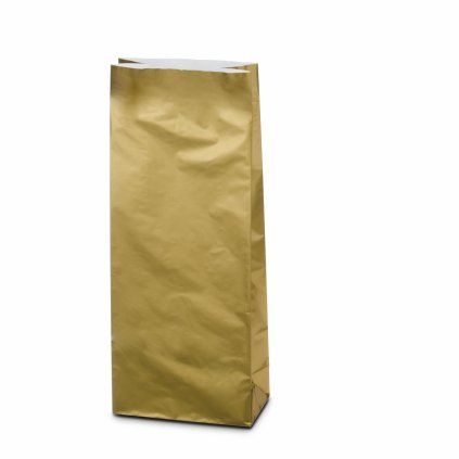 Sáček zlatý 1kg – třívrstvý bez hliníku, skládané dno (Varianta Sáček zlatý 100ks)