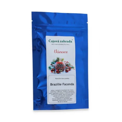 Vánoční káva Brazílie Facenda (Varianta zrnková 100g)