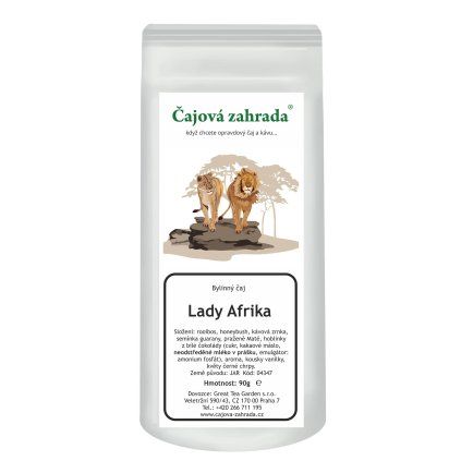 Rooibos Lady Afrika – moccově krémová směs s guaranou (Varianta rooibos čaj 500g)