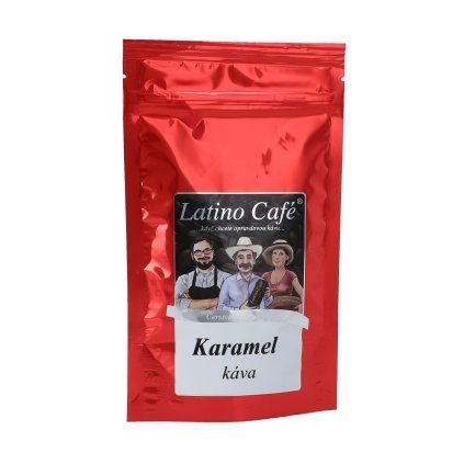 Káva Karamel – aromatizovaná zrnková Latino Café (Varianta mletá 500g)