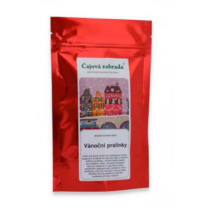 Vánoční káva Pralinky – aromatizovaná směs arabiky (Varianta zrnková 100g)