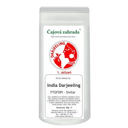 India Darjeeling FTGFOPI Sivitar – černý čaj (Varianta černý čaj 1000g)