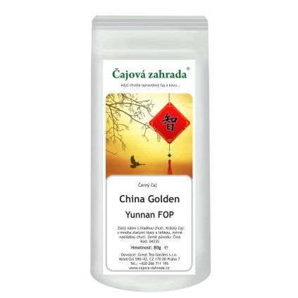 China Golden Yunnan FOP – jemný černý čaj se zlatými tipsy (Varianta černý čaj 500g)