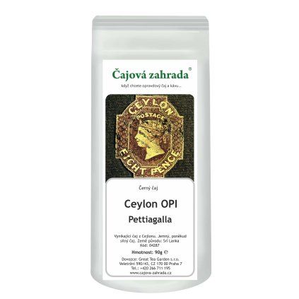 Ceylon OPI Pettiagalla – černý čaj (Varianta černý čaj 90g)