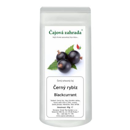 Černý rybíz – černý ochucený čaj (Varianta černý čaj 90g)