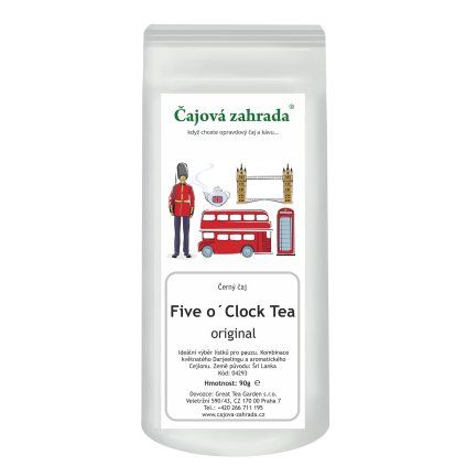 Five O’Clock Tea – čaj o páté, darjeeling & ceylon (Varianta černý čaj 500g)