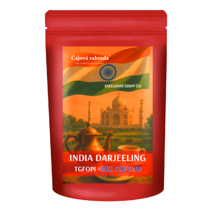 India Darjeeling TGFOPI – černý čaj bez kofeinu (Varianta černý čaj 1000g)