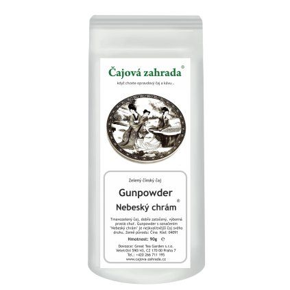 China Gunpowder Speciál – Nebeský chrám ® – zelený čaj (Varianta zelený čaj 90g)