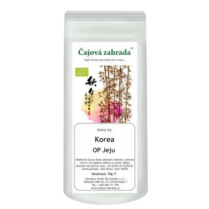 Korea OP Jeju – korejský zelený čaj BIO (Varianta zelený čaj 500g)