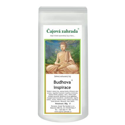 Budhova inspirace® – zelený ochucený čaj s exotickým ovocem (Varianta zelený čaj 80g)