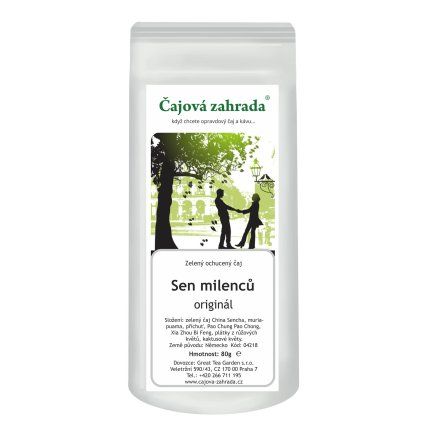 Sen milenců – zelený ochucený čaj (Varianta zelený čaj 1000g)