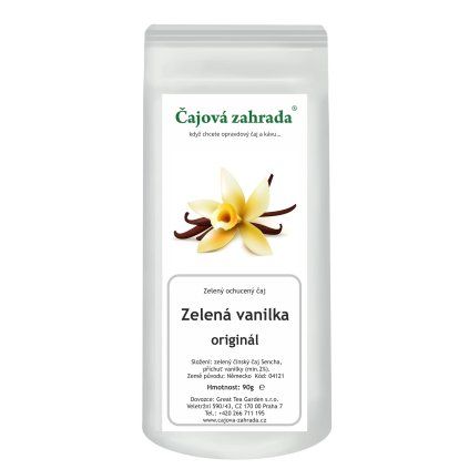 Zelená vanilka – zelený ochucený čaj (Varianta zelený čaj 500g)