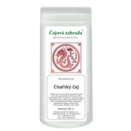 Císařský čaj – bílý ochucený čaj s pomerančem (Varianta bílý čaj 500g)