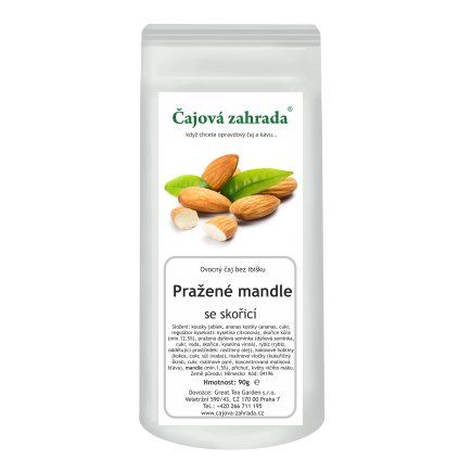 Pražené mandle se skořicí – ovocný sypaný čaj (Varianta ovocný čaj 90g)