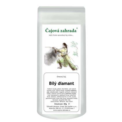 Bílý diamant – ovocný sypaný čaj s kokosem a květy (Varianta ovocný čaj 1000g)